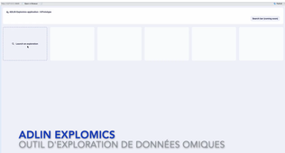 Présentation de l'application Explomics dans ADLIN Worspace