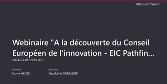 Mois de l'Europe | A la découverte du Conseil Européen de l'Innovation - EIC Pathfinder