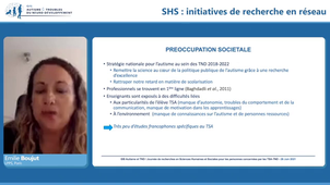 Les recherches en Sciences Humaines et Sociales pour les personnes concernées par les TSA-TND : quels principes, quelles méthodes, quelles implications ? - Axe 3 : Pratiques inclusives