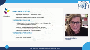 1er colloque anniversaire GIS Autisme et TND / Carmen SCHRÖDER / Présentation du Centre Stras&ND
