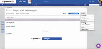 Partager vos protocoles dans le cahier de département
