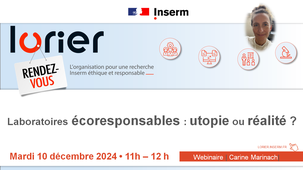 RDV LORIER - Laboratoires écoresponsables: utopie ou réalité ? par Carine Marinach