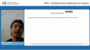 Les recherches en Sciences Humaines et Sociales pour les personnes concernées par les TSA-TND : quels principes, quelles méthodes, quelles implications ? - Axe 2 : Apprentissages et scolarisation