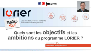RDV LORIER - Le programme par Philippe Ravaud