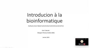 Dimanche apres-midi bio info Introduction Ecole de février téléconférence-