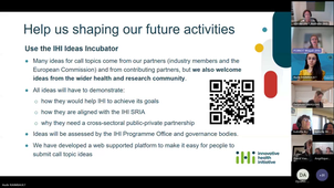 Wébinaire Cellule Europe | Partenariat Innovative Health Initiative - Présentation appels à projets Call 8
