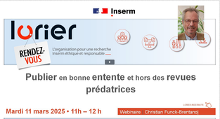 RDV LORIER - Publier en bonne entente et hors des revues prédatrices par Christian Funck-Brentano